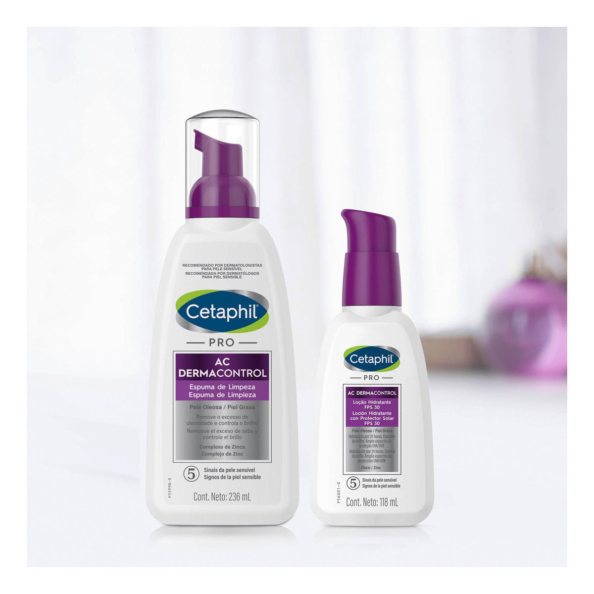 Loção Hidratante Facial Pro AC Dermacontrol FPS 30 118mL