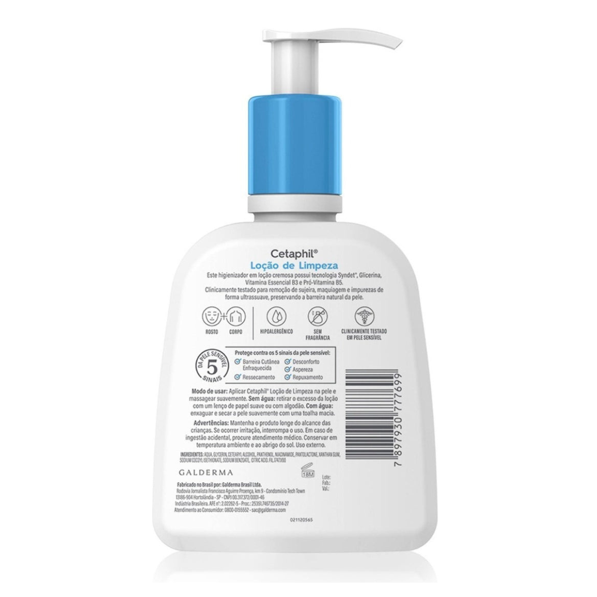 Loção De Limpeza Facial Pele Normal a Seca e Sensível 300ml