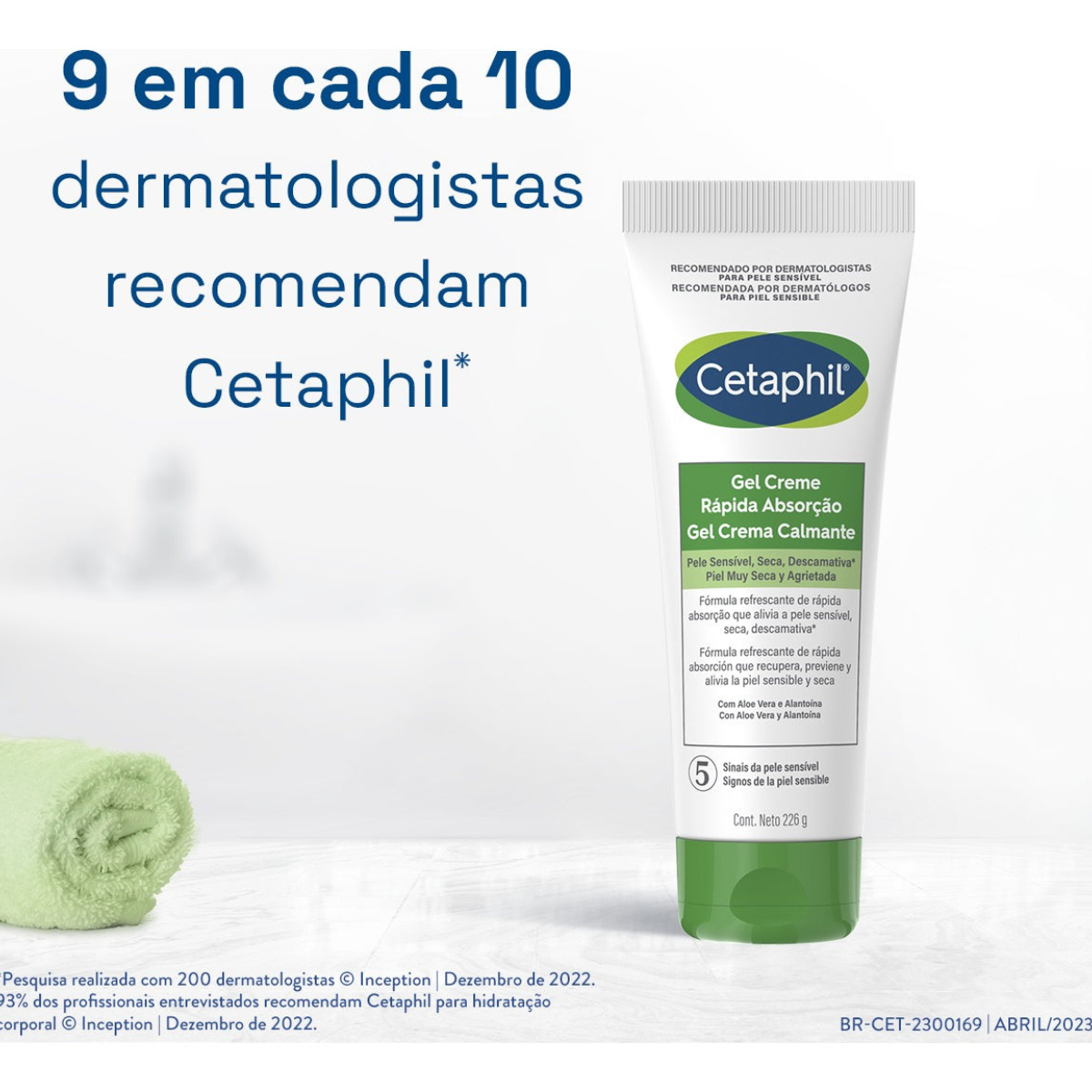 Gel Creme Rápida Absorção  226g